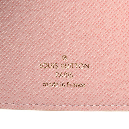 Louis Vuitton Damier Azur Victorine Wallet Rose Ballerine 8 of 9