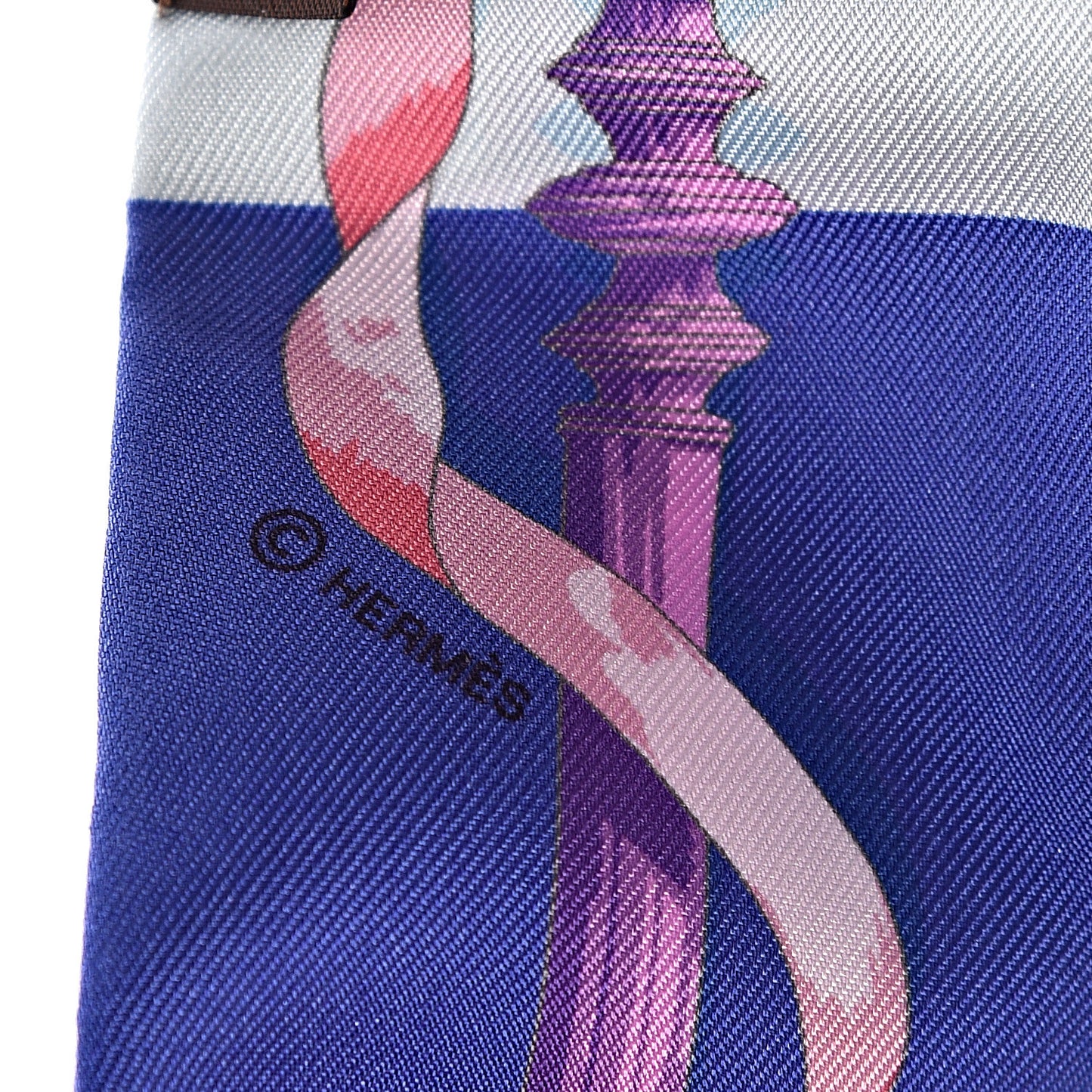Silk Ferronnerie Twilly Mauve Rouge Ciel