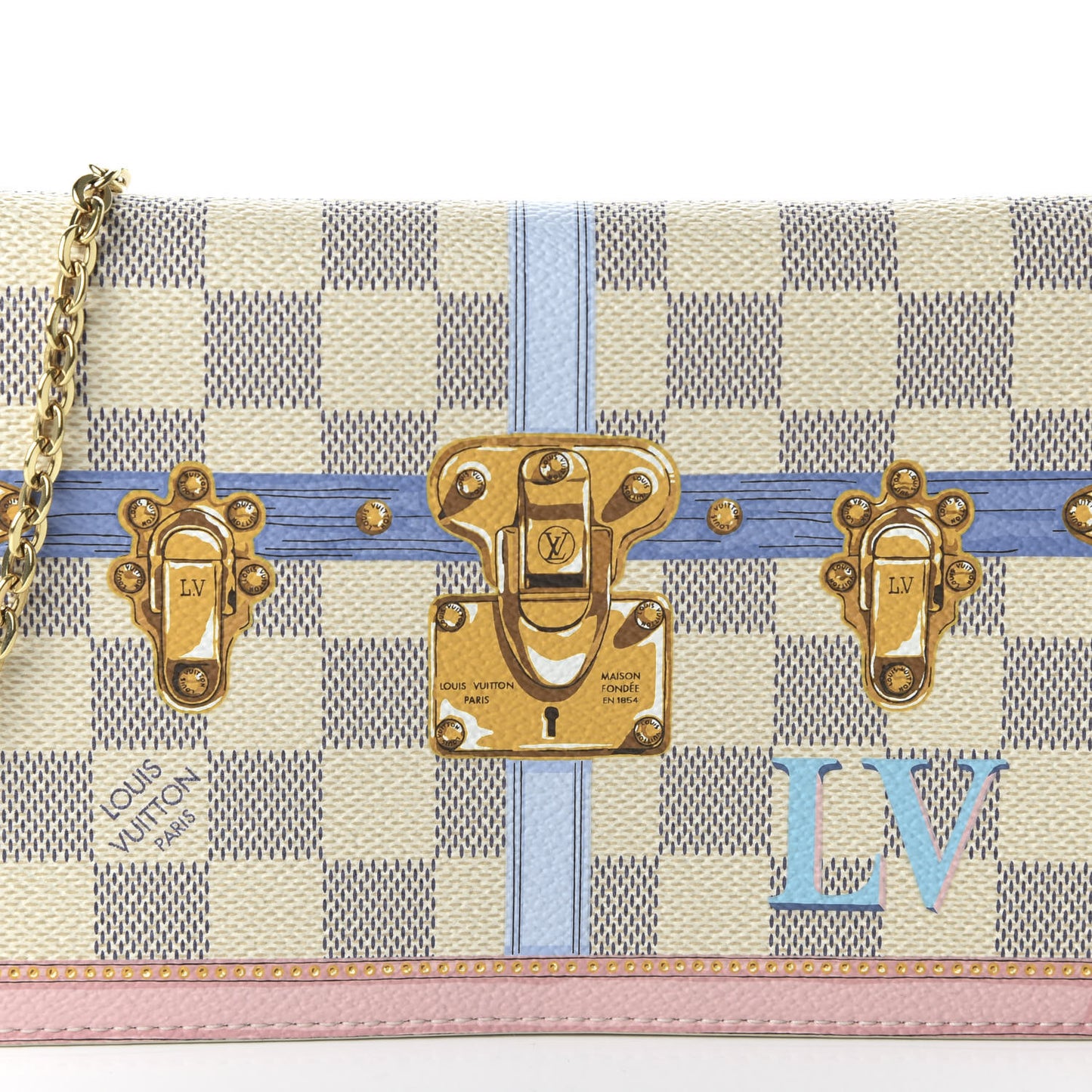 Damier Azur Summer Trunks Pochette Weekend