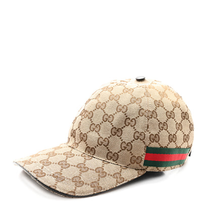 Gucci Monogram Web Baseball Hat M Beige Cocoa 1 of 10