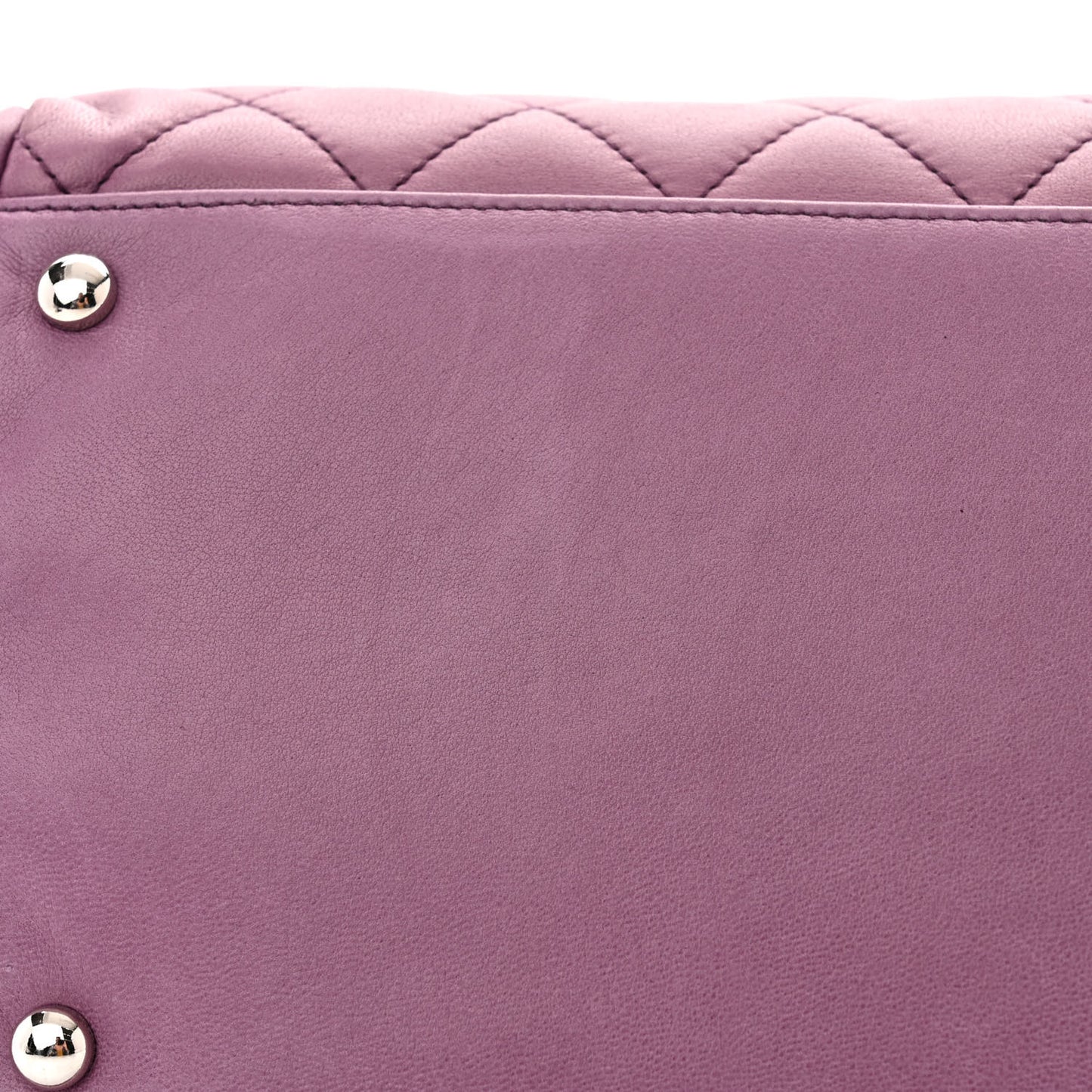 Lambskin Quilted CC Flap Light Purple
