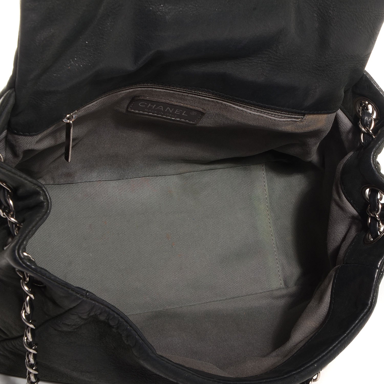 Chanel Iridescent Calfskin Glint Accordion Flap Black 5 of 7