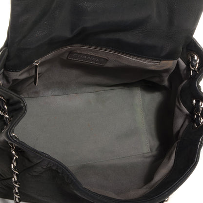 Chanel Iridescent Calfskin Glint Accordion Flap Black 5 of 7