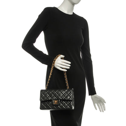 Chanel Lambskin Quilted Small Double Flap Black 2 of 8