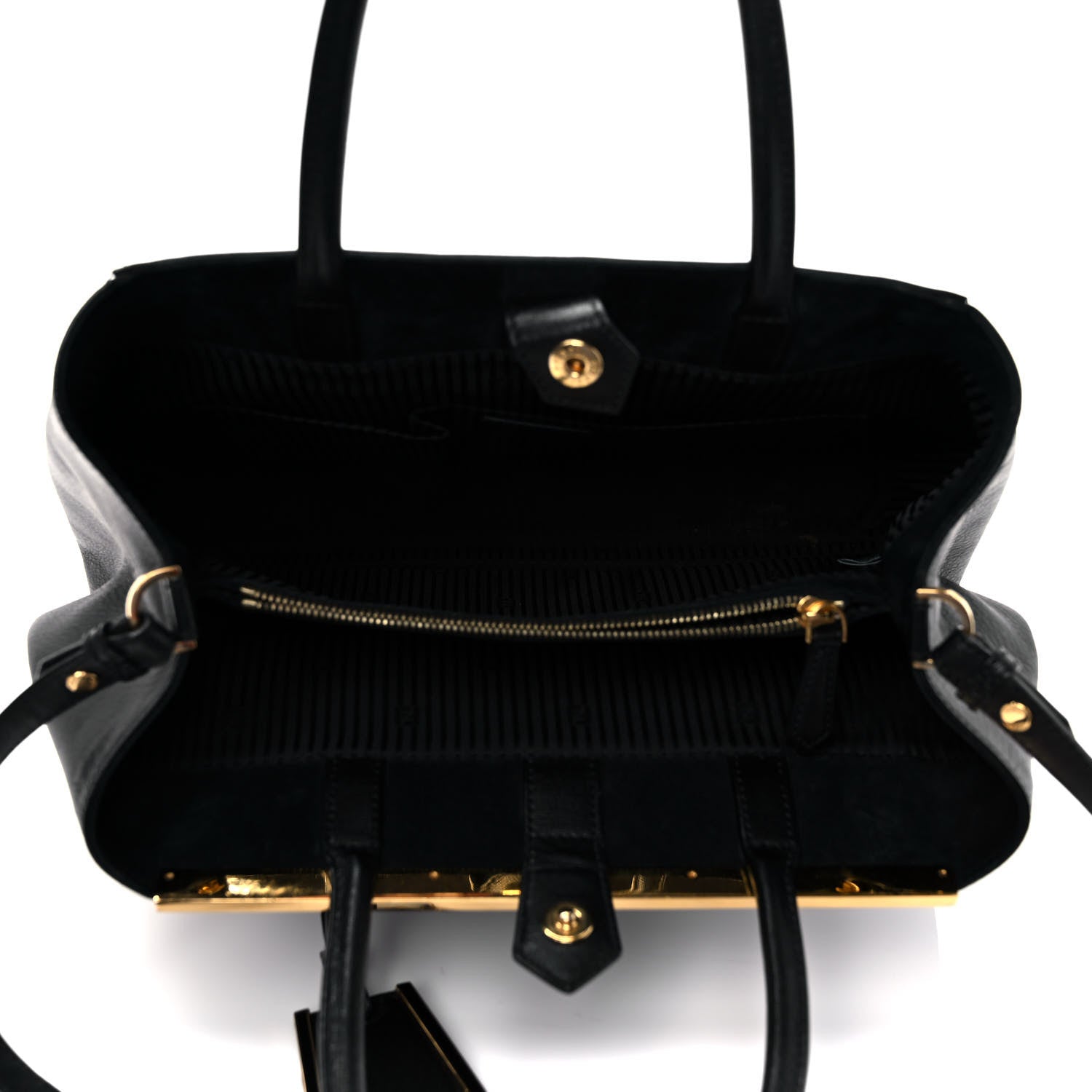 Fendi Vitello Elite Regular 2Jours Tote Black 5 of 10