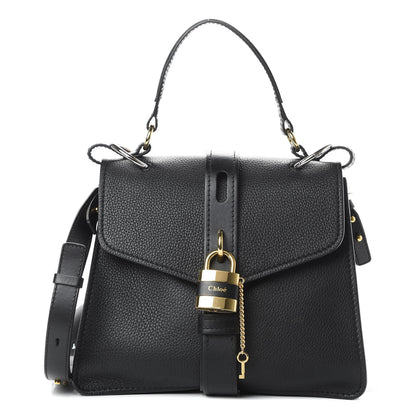 Chloe Grained Calfskin Medium Aby Day Shoulder Bag Black 1 of 12