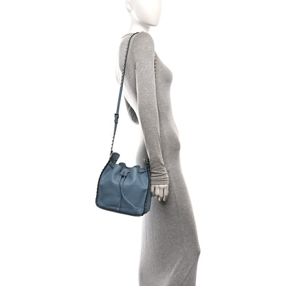 Valentino Garavani Grained Calfskin Rockstud Bucket Bag Amadeus 2 of 9