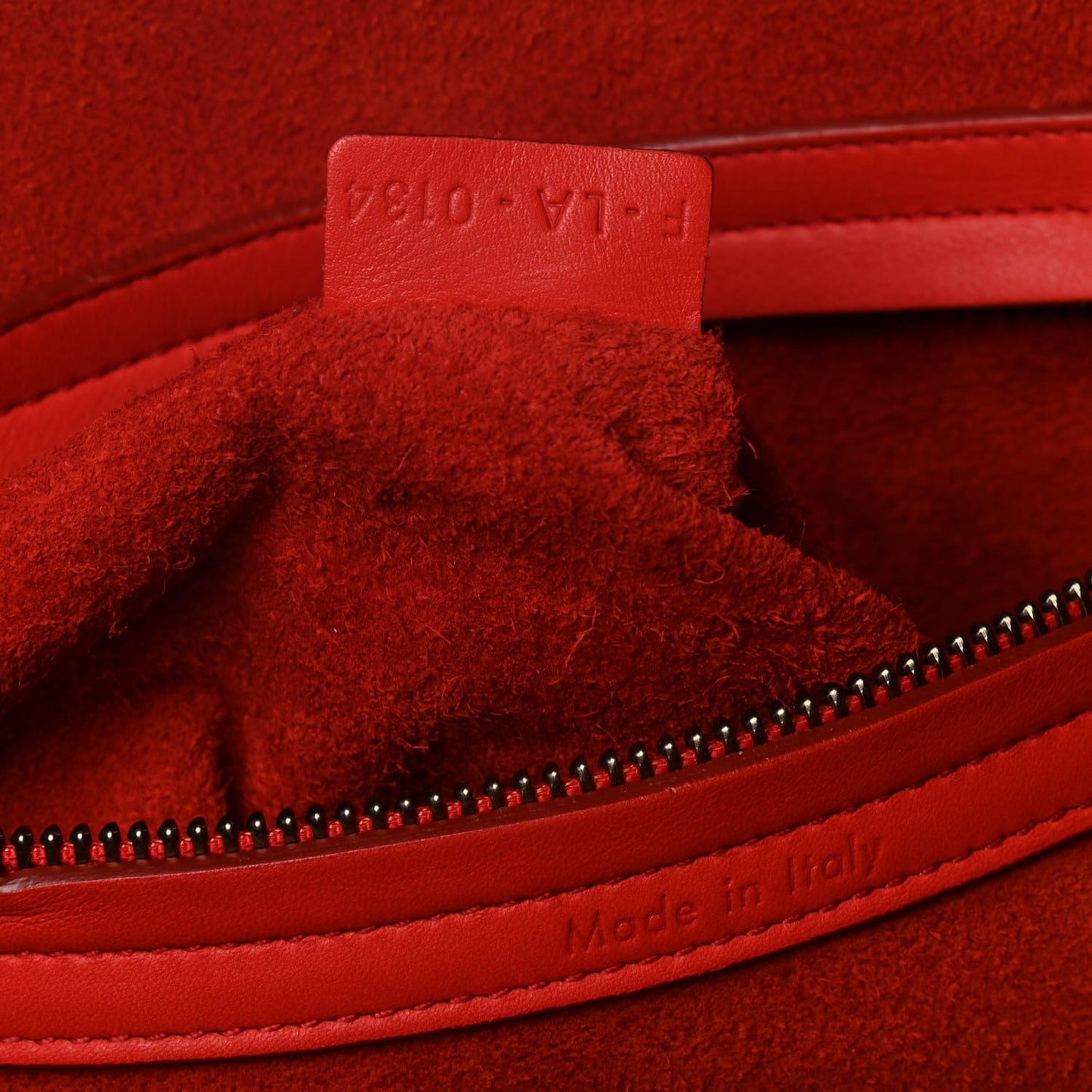 Supple Calfskin Medium Phantom Luggage Vermillion