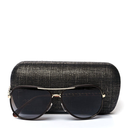 Chanel Metal Polarized Pilot Winter Sunglasses 4219-Q Brown 8 of 8