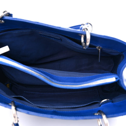 Chanel Caviar Quilted Grand Shopping Tote GST Blue 5 of 15