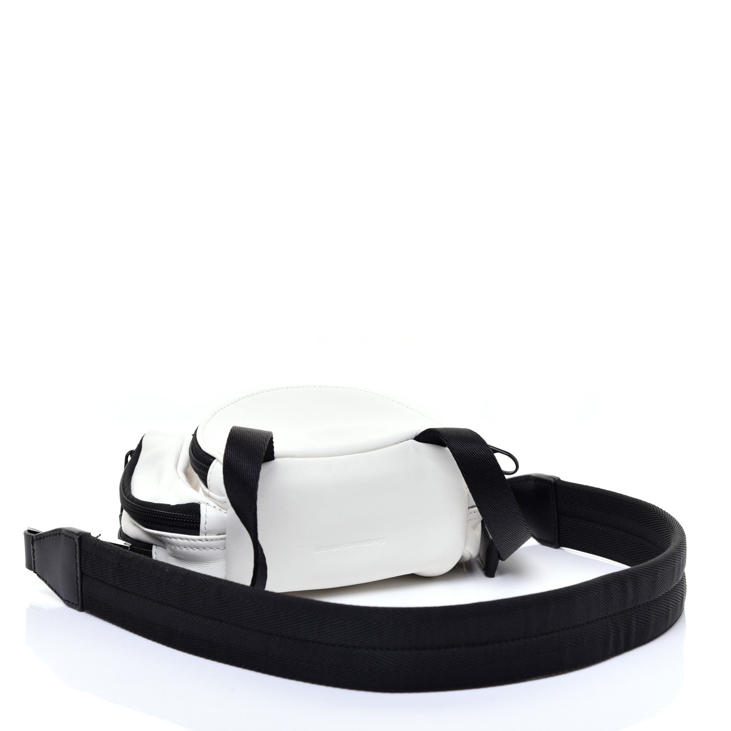 Alexander Wang Lambskin Belt Bag White Black 3 of 9