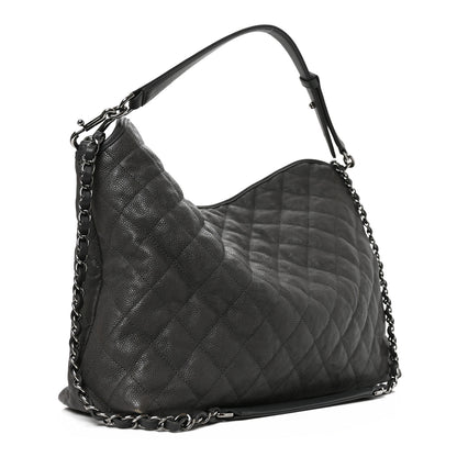 Chanel Caviar Quilted French Riviera Hobo Dark Grey 3 of 10