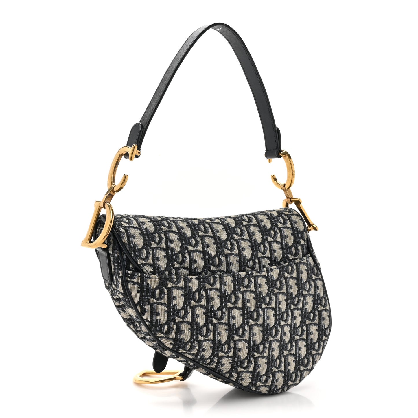 Oblique Saddle Bag Blue