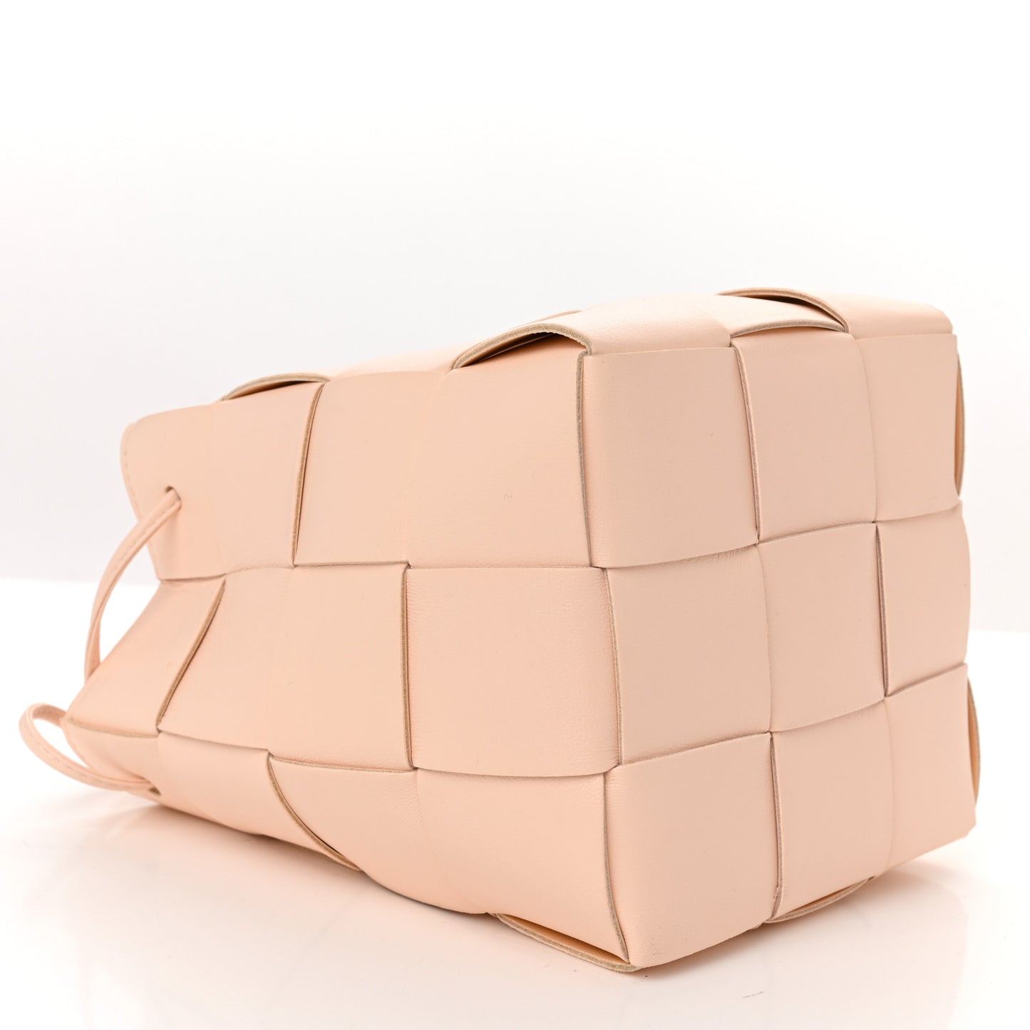 Nappa Maxi Intrecciato Cassette Bucket Bag Melon Washed
