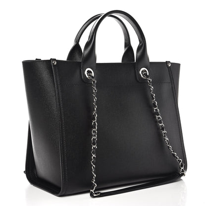 Chanel Caviar Small Studded Deauville Tote Black 3 of 8
