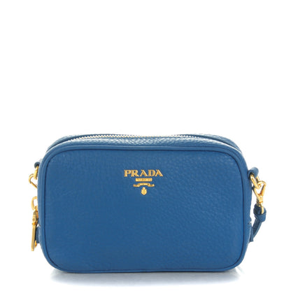 Prada Vitello Daino Mini Camera Crossbody Cobalto 1 of 8