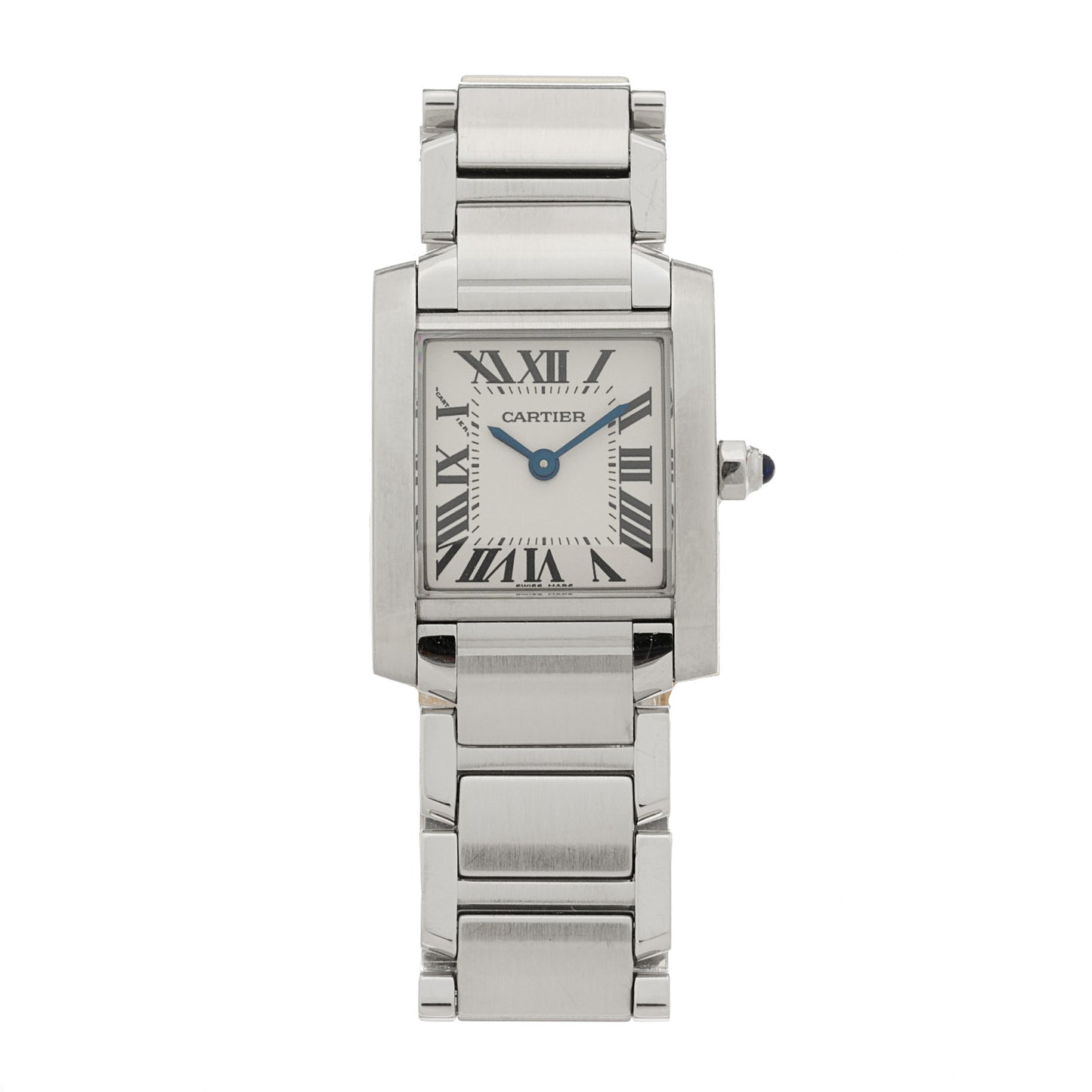 Stainless Steel 20mm Tank Francaise Quartz Watch
