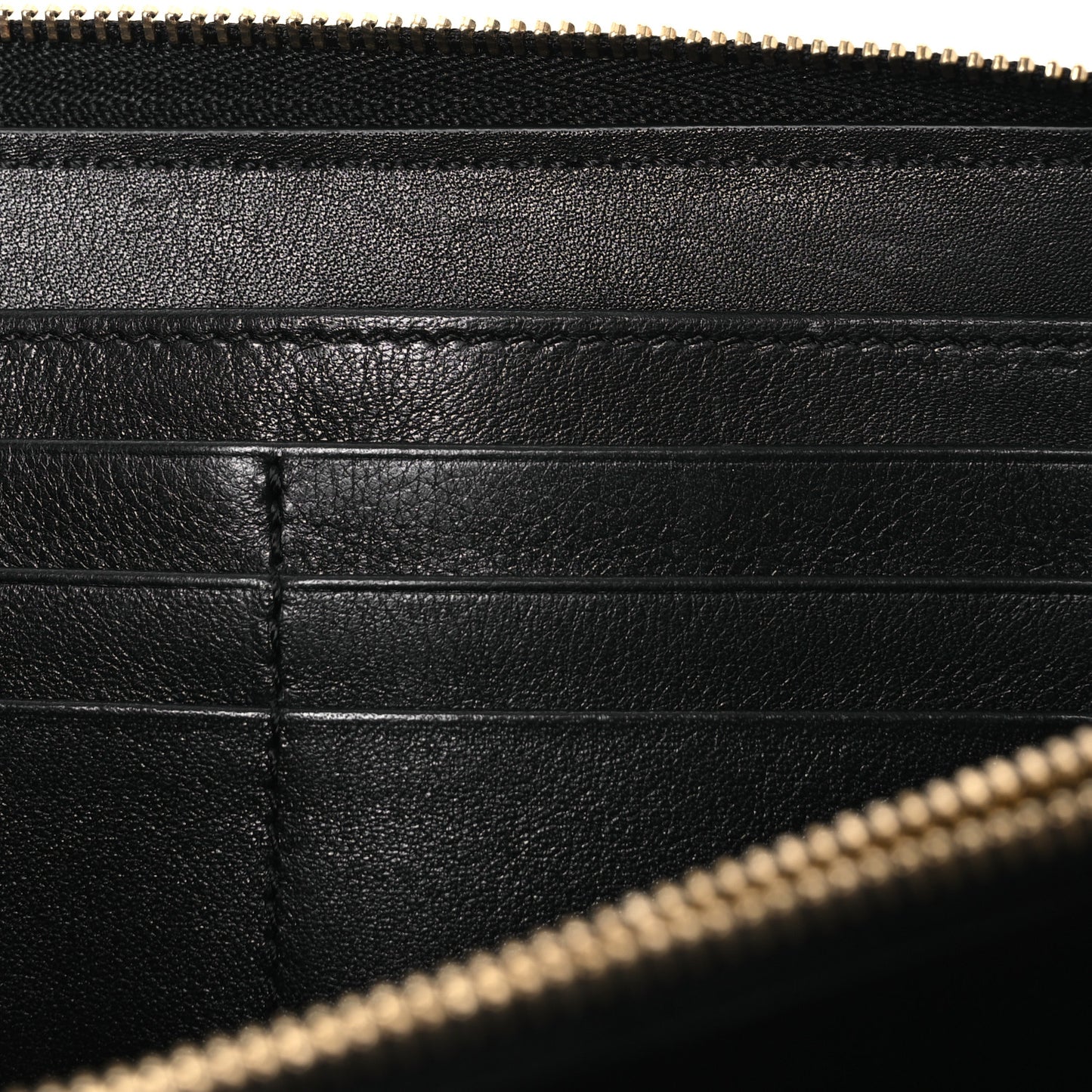 Calfskin Haymarket Check Elmore Zip Around Wallet Black