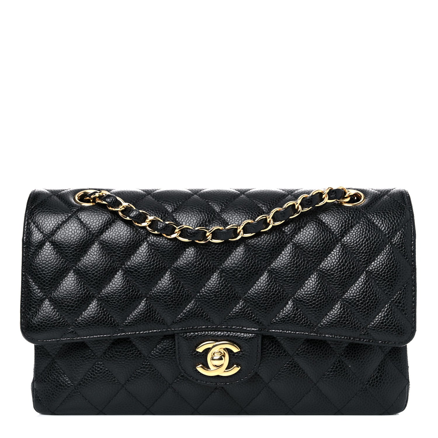 Chanel Caviar Quilted Medium Double Flap Black 1 of 18