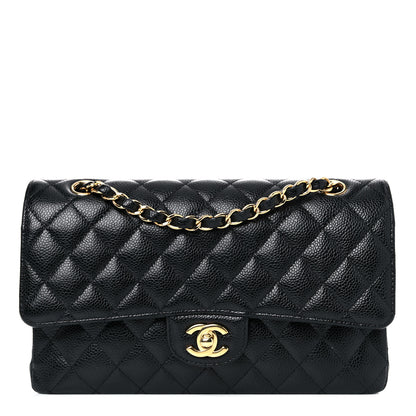 Chanel Caviar Quilted Medium Double Flap Black 1 of 18
