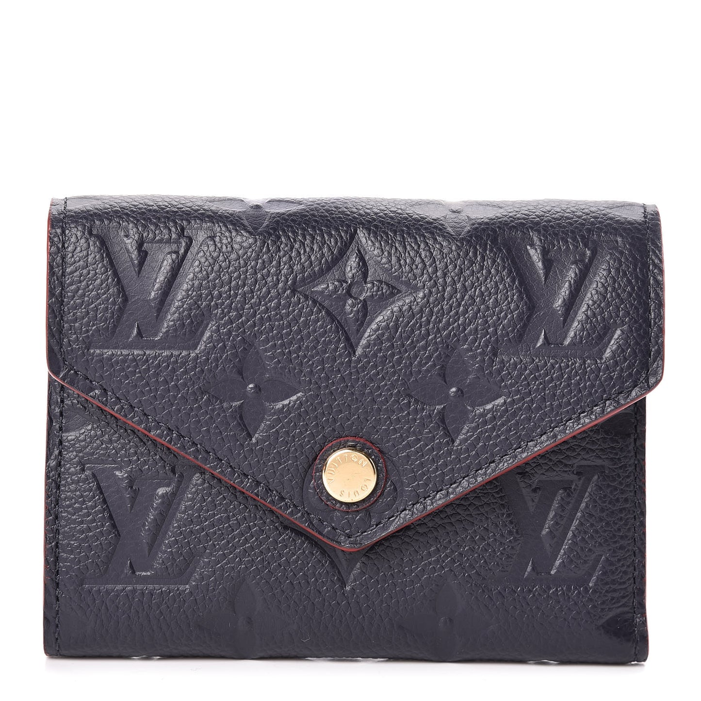 Empreinte Victorine Wallet Marine Rouge