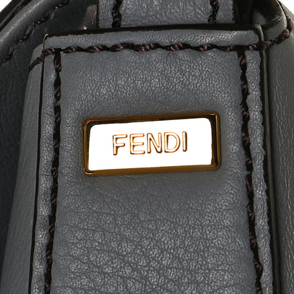 Fendi Vitello Flamingo Enamel Interchangeable Strap Baguette Grigio Chiaro Latte Tabacco 14 of 14
