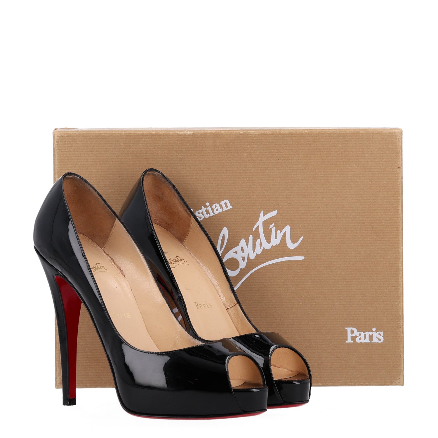 Christian Louboutin Patent Very Prive 120 Pumps 39 Black 10 of 10