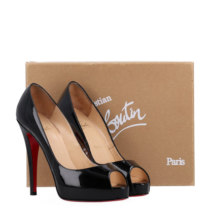 Christian Louboutin Patent Very Prive 120 Pumps 39 Black 10 of 10