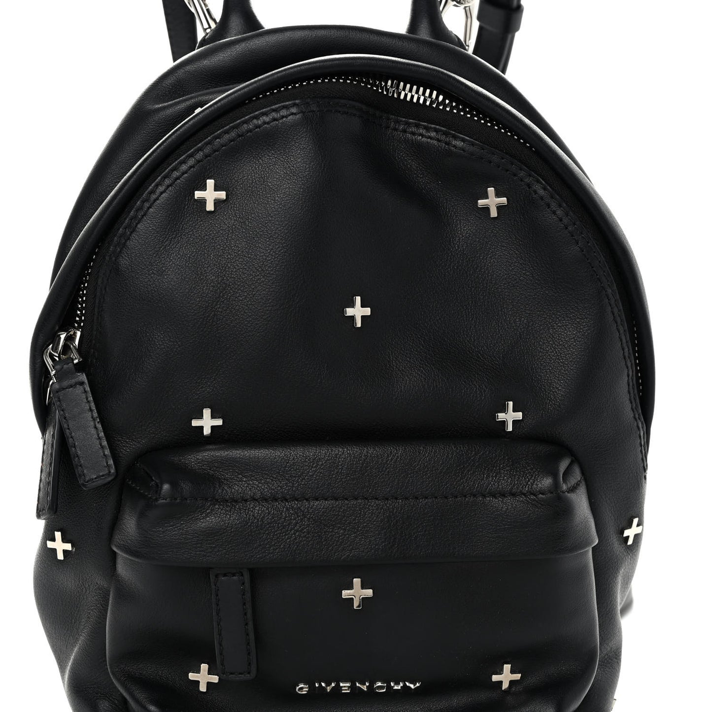 Smooth Calfskin Nano Cross Backpack Black