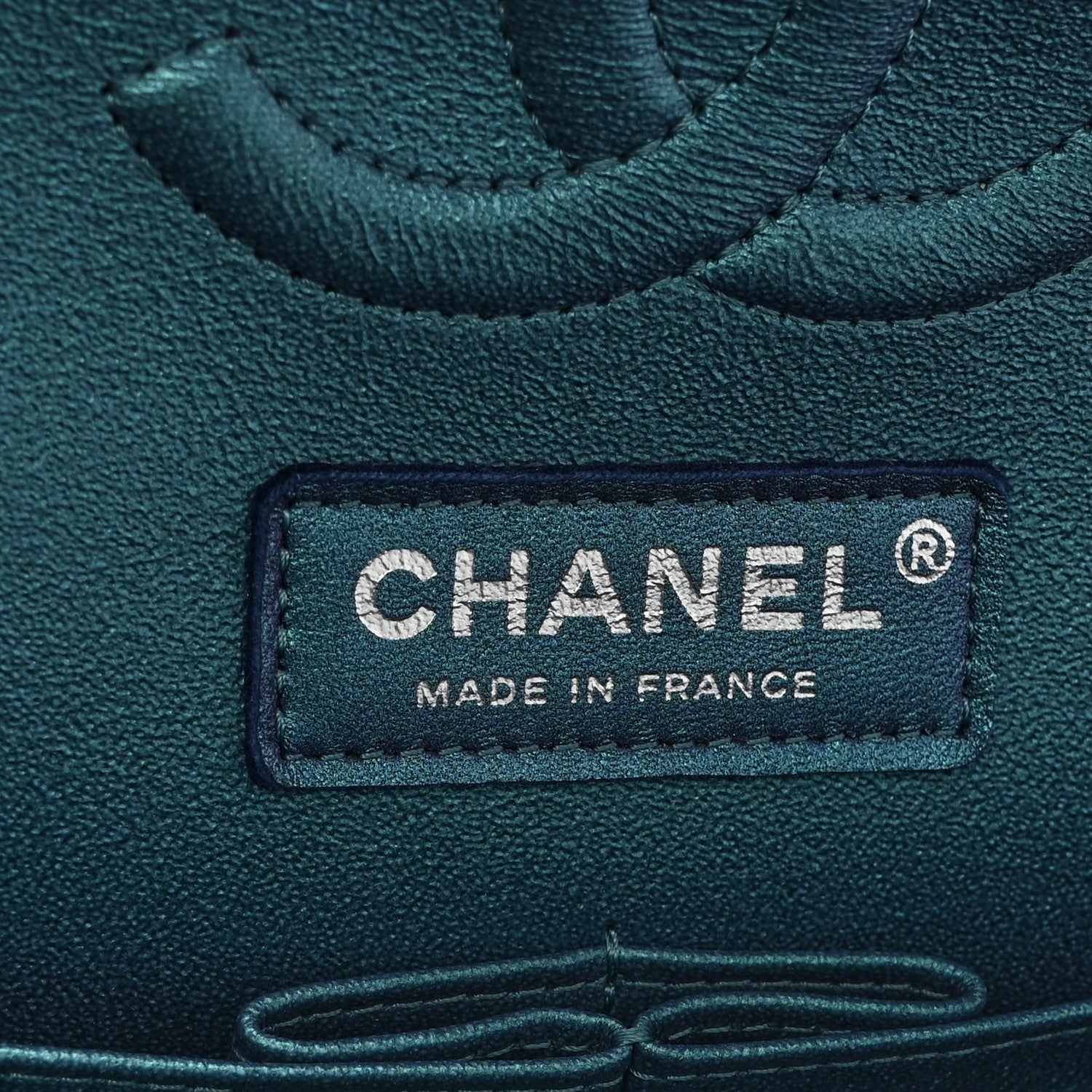 Chanel Iridescent Lambskin Quilted Medium Double Flap Turquoise 6 of 11