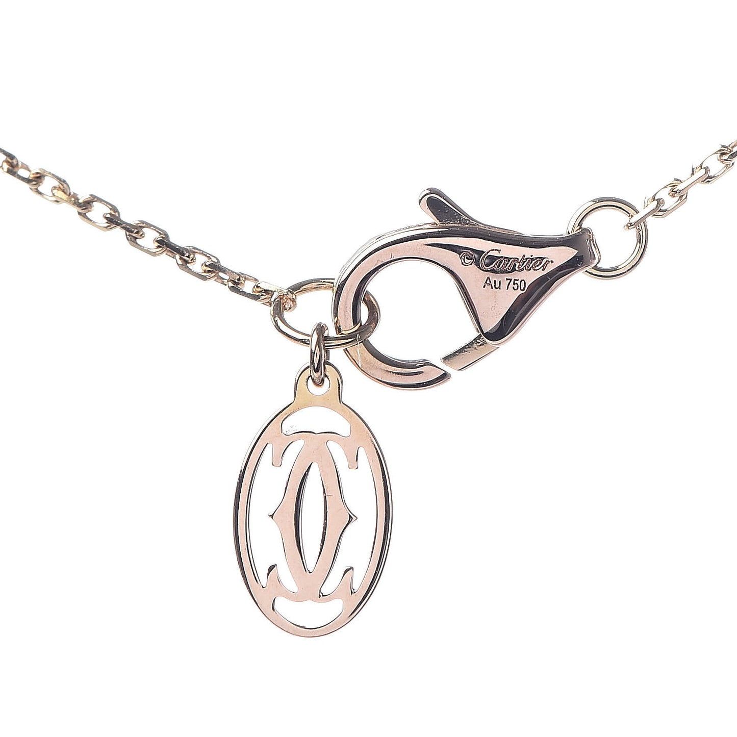 18K Pink Gold Diamond XS D'Amour Pendant Necklace