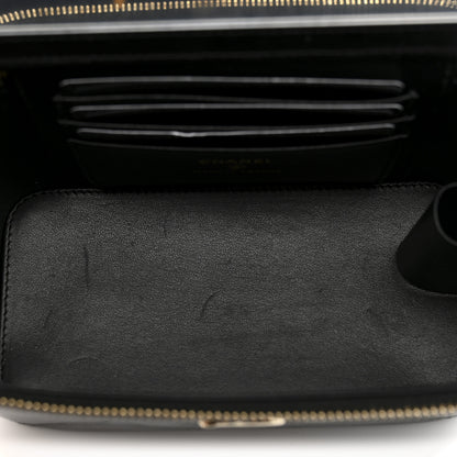 Chanel Caviar Quilted Top Handle Long Vanity Black 5 of 11