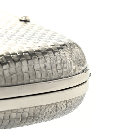 Alexander McQueen Metallic Knucklebox Clutch Silver 12 of 13
