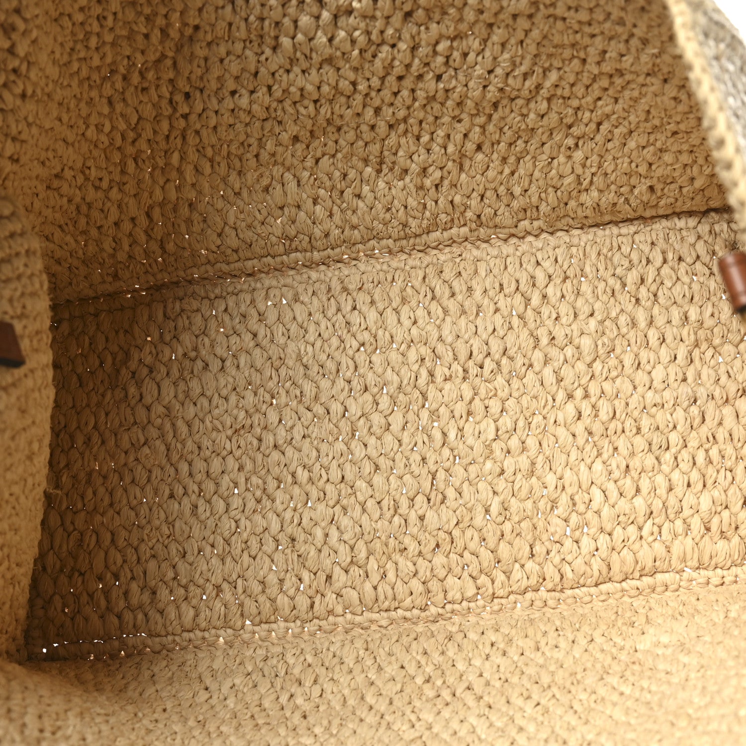 Celine Raffia Calfskin Triomphe Small Cabas Thais Tan 6 of 10