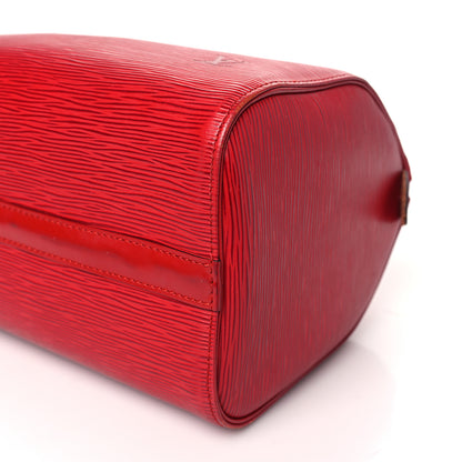 Louis Vuitton Epi Speedy 25 Castillan Red 9 of 15