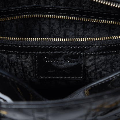 Christian Dior Patent Cannage Large Lady Dior Black 5 of 10