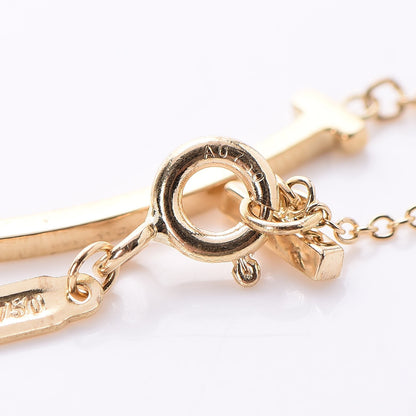 Tiffany 18K Yellow Gold Small T Smile Pendant Necklace 7 of 7