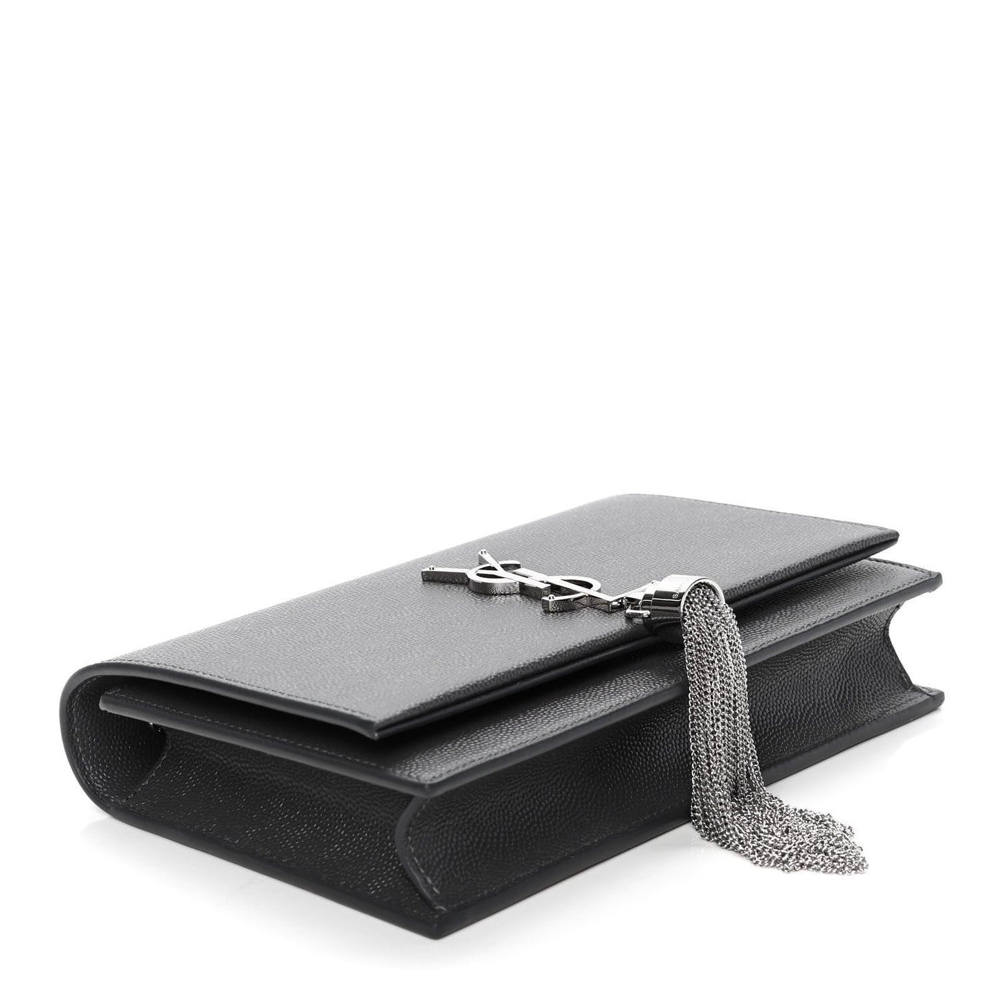 Grain De Poudre Classic Monogram Kate Tassel Chain Wallet Grey