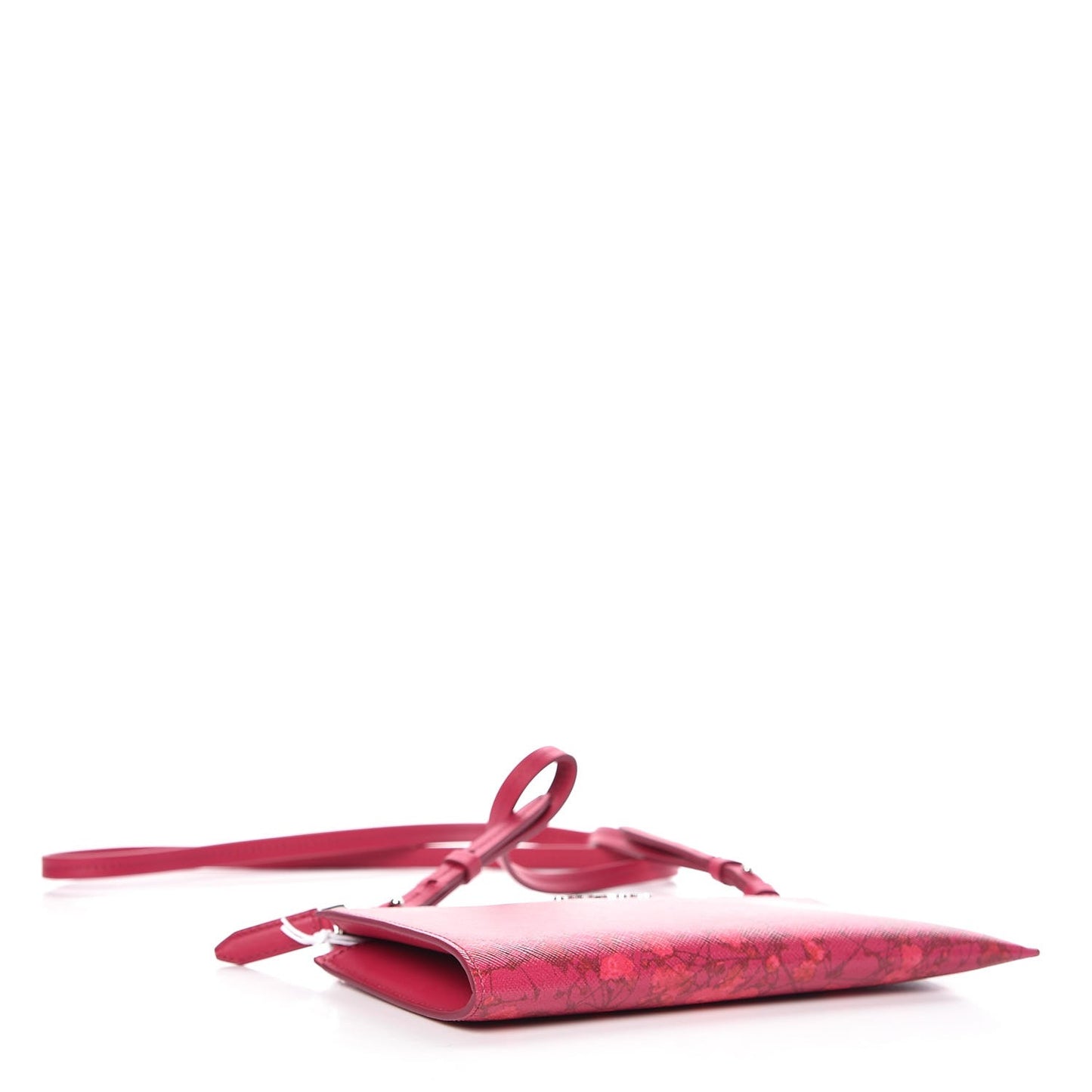 Saffiano Printed Iconic Pouch Crossbody Bag Multicolor