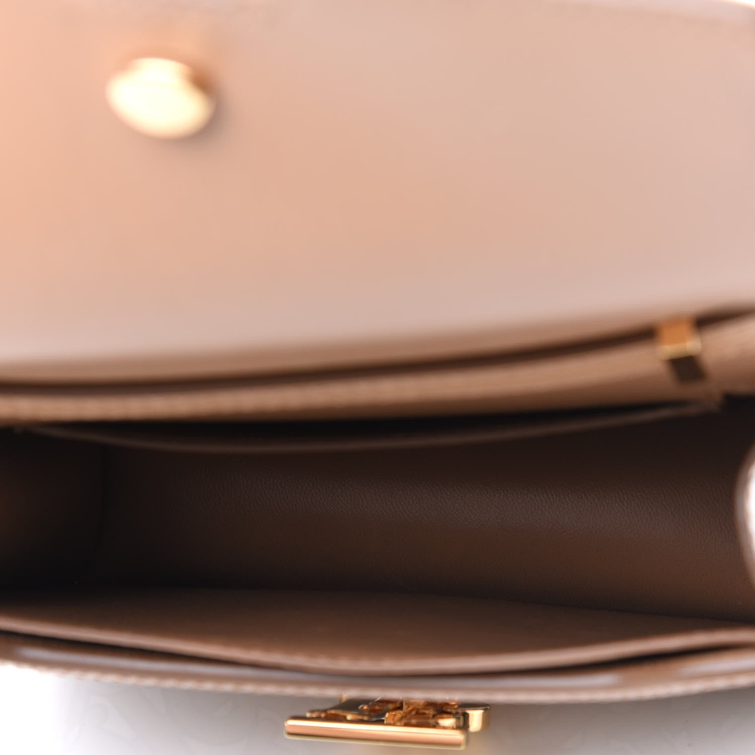 Burberry Calfskin Monogram Mini TB Bag Beige 4 of 8