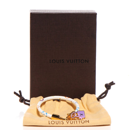 Louis Vuitton Monogram Multicolor Luck It Bracelet 17 White 3 of 4