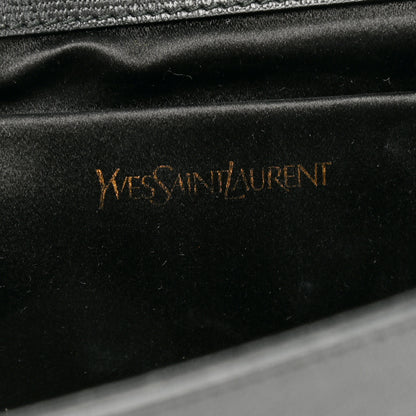 Saint Laurent Textured Calfskin Classic Y Ligne Clutch Black 5 of 6