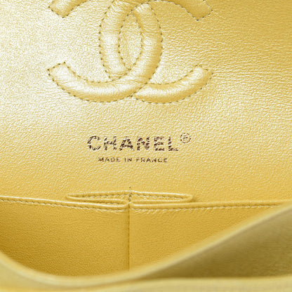 Chanel Iridescent Caviar Quilted Small Double Flap Yellow 6 of 11