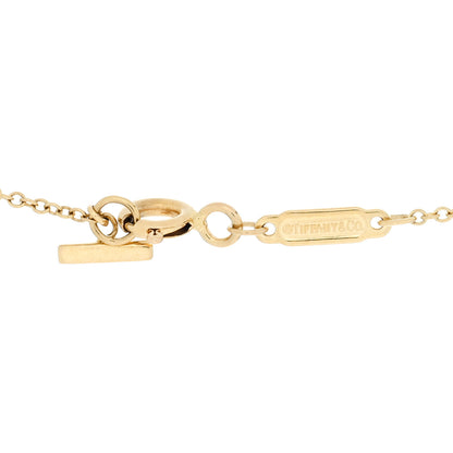 Tiffany 18K Yellow Gold Large T Smile Pendant Necklace 4 of 4