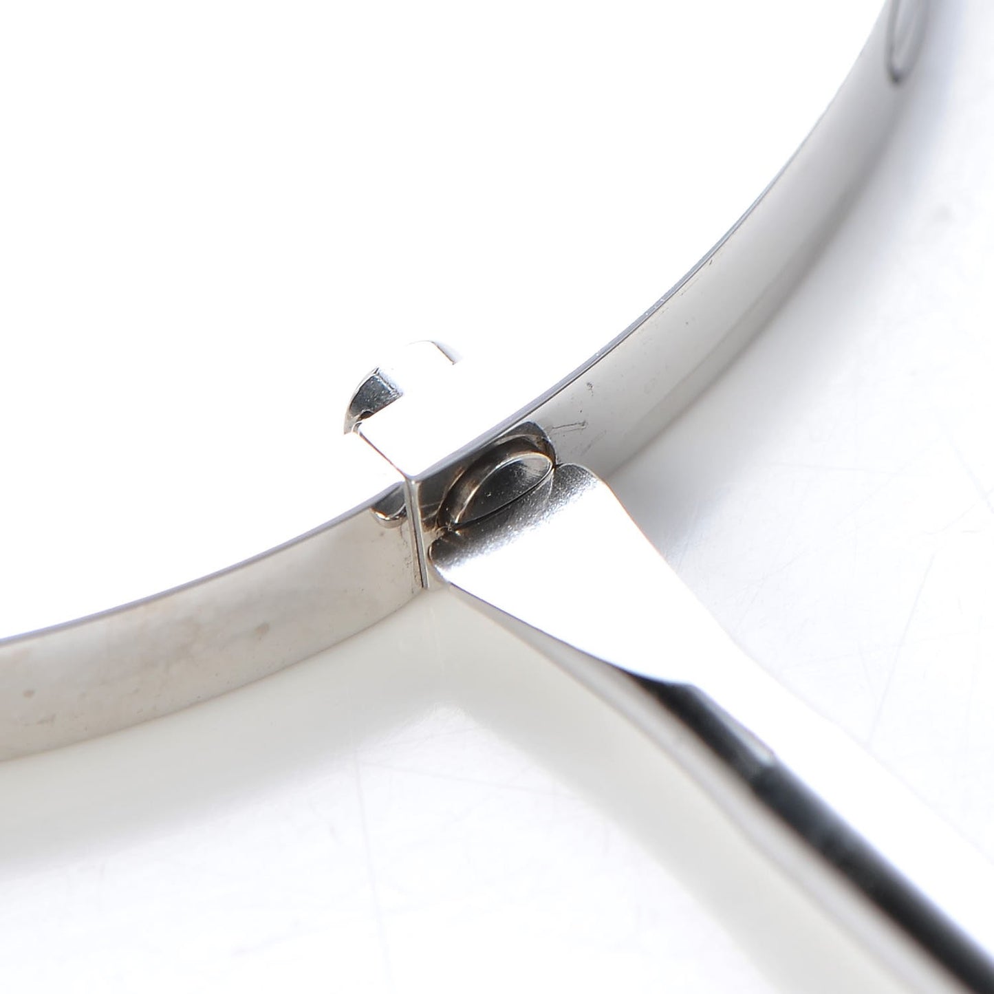 18K White Gold Small LOVE Bracelet 17