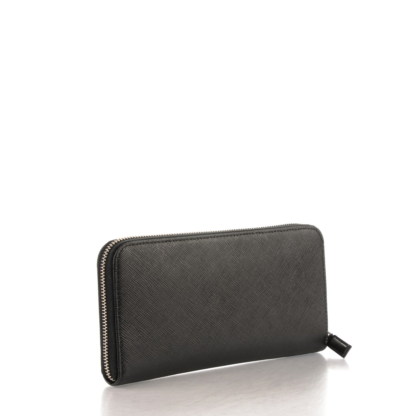 Saffiano Zip Around Wallet Nero Black