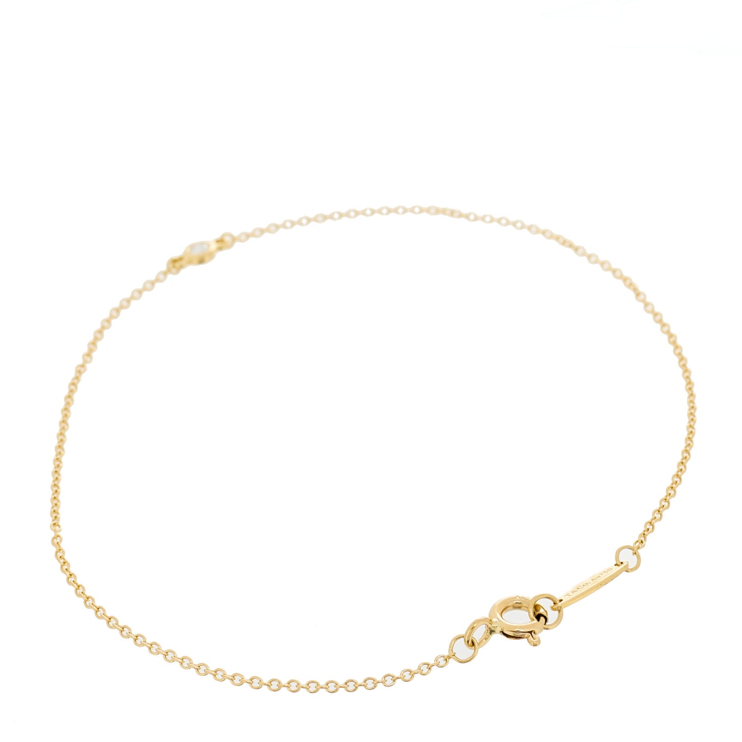 18K Yellow Gold Diamond .03ct Elsa Peretti Diamonds by the Yard Bracelet