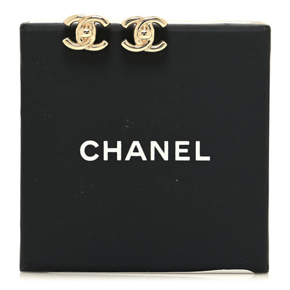 Chanel Metal Logo CC Turnlock Earrings Gold 5 of 5