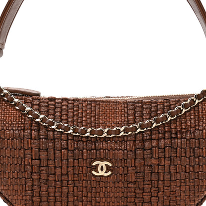 Chanel Braided Raffia Other Shape With Chain Brown 9 of 12