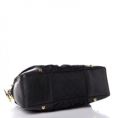 Gucci Monogram Medium Jockey Hobo Black 4 of 8